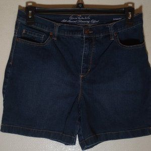 Women's All Around Slimming Gloria Vanderbilt Jean Denim Shorts Size 12